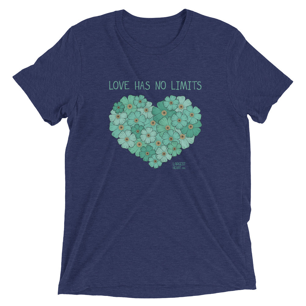 Triblend Short Sleeve T-shirt - Flower