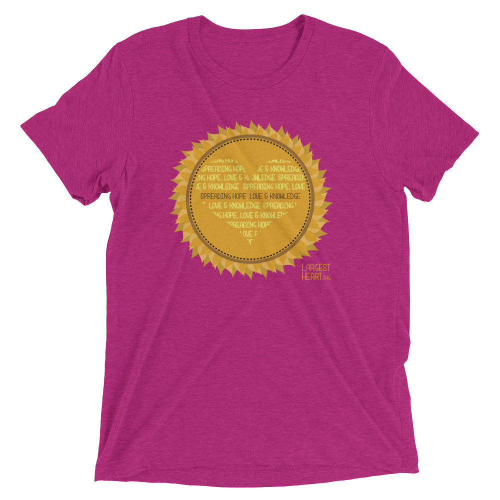 Triblend Short Sleeve T-shirt - Sunflower