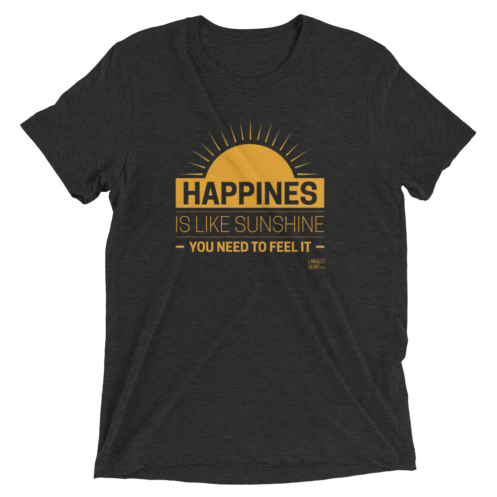 Triblend Short Sleeve T-shirt - Happiness