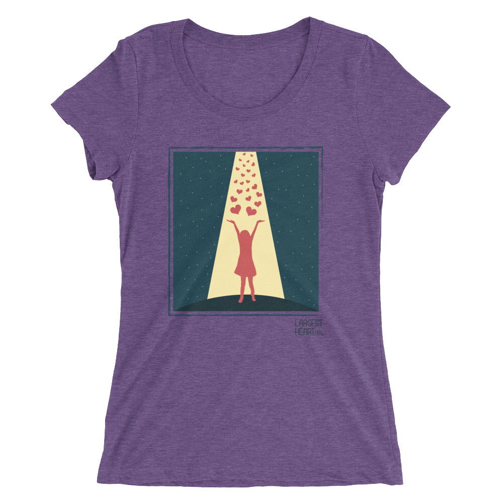 Ladies' short sleeve t-shirt - Hearts from Heaven