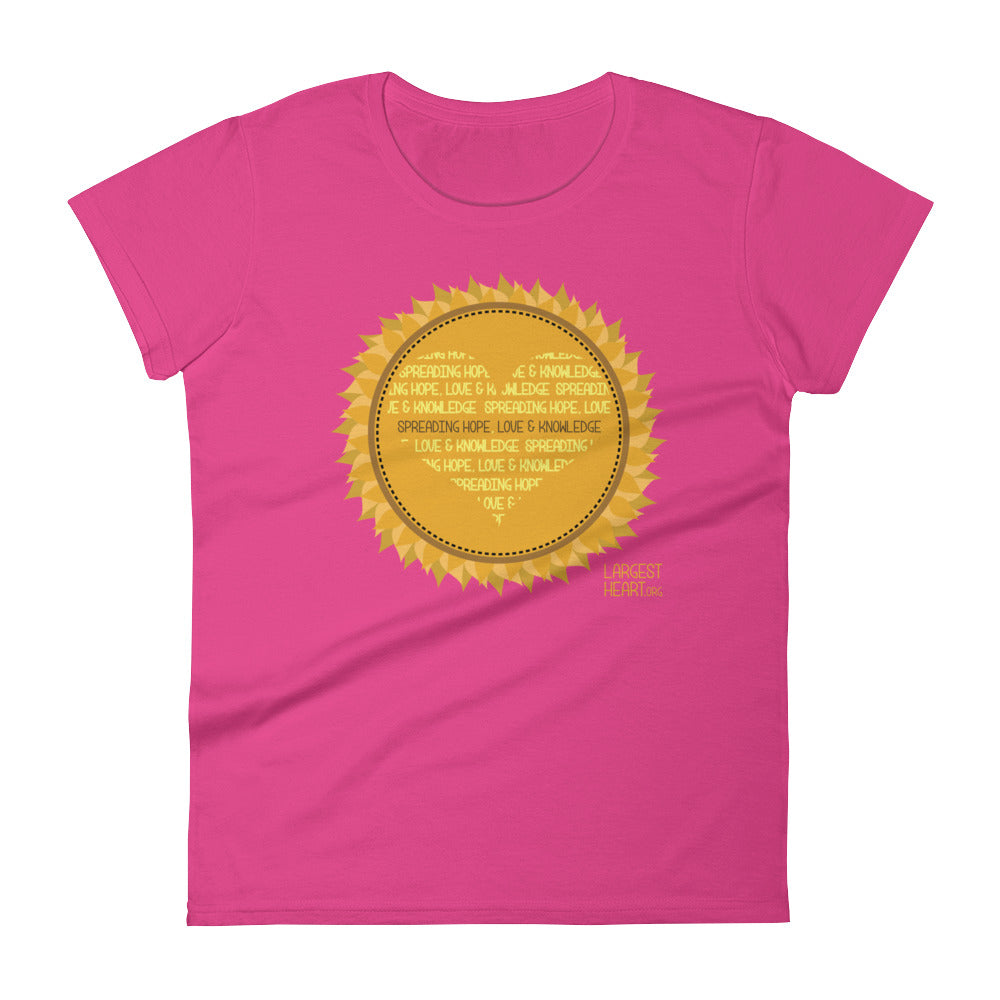 Women's Short Sleeve T-shirt - Sunflower