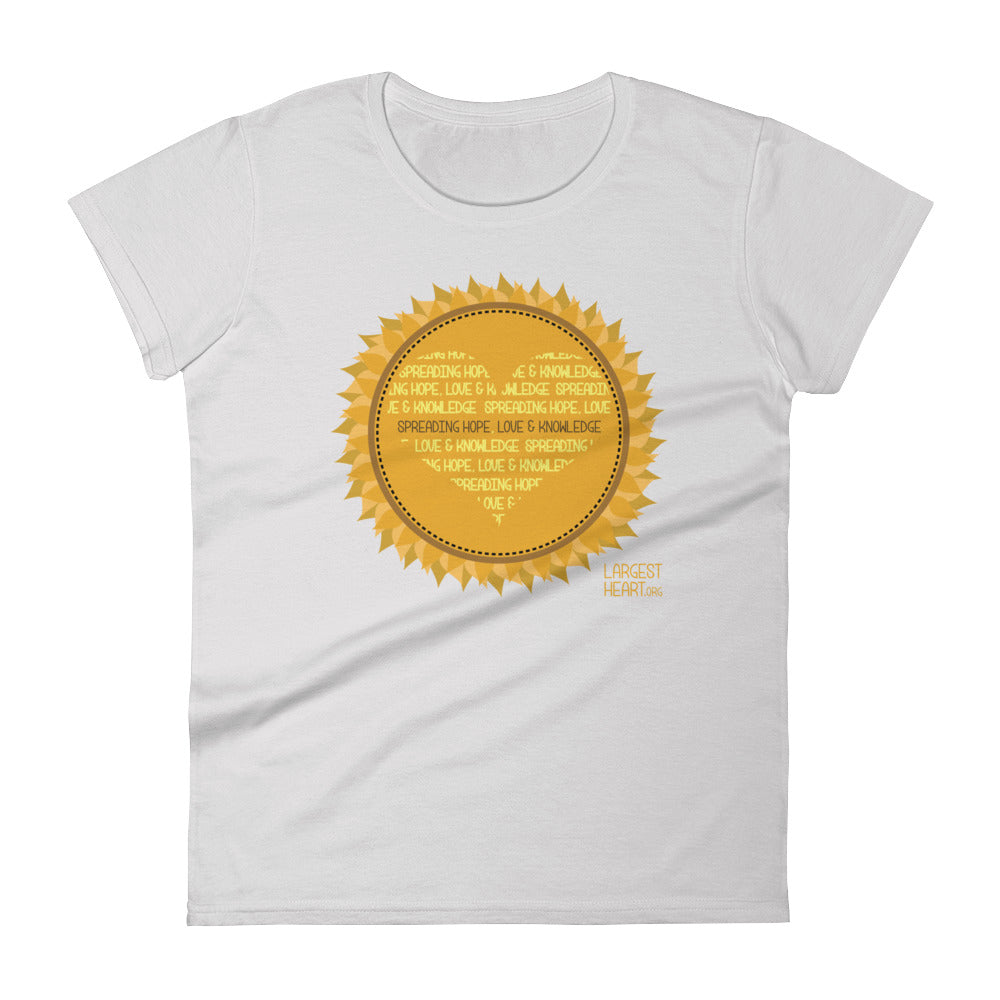 Women's Short Sleeve T-shirt - Sunflower