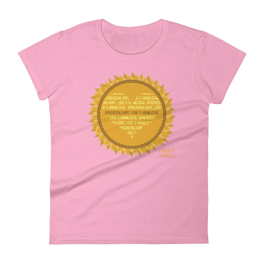 Women's Short Sleeve T-shirt - Sunflower