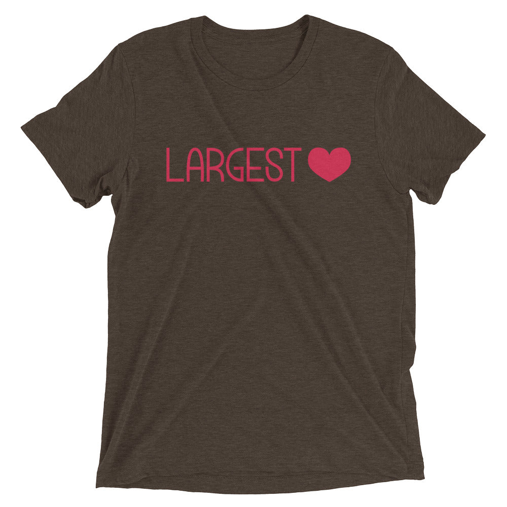 Triblend Short Sleeve T-shirt - Largest Heart