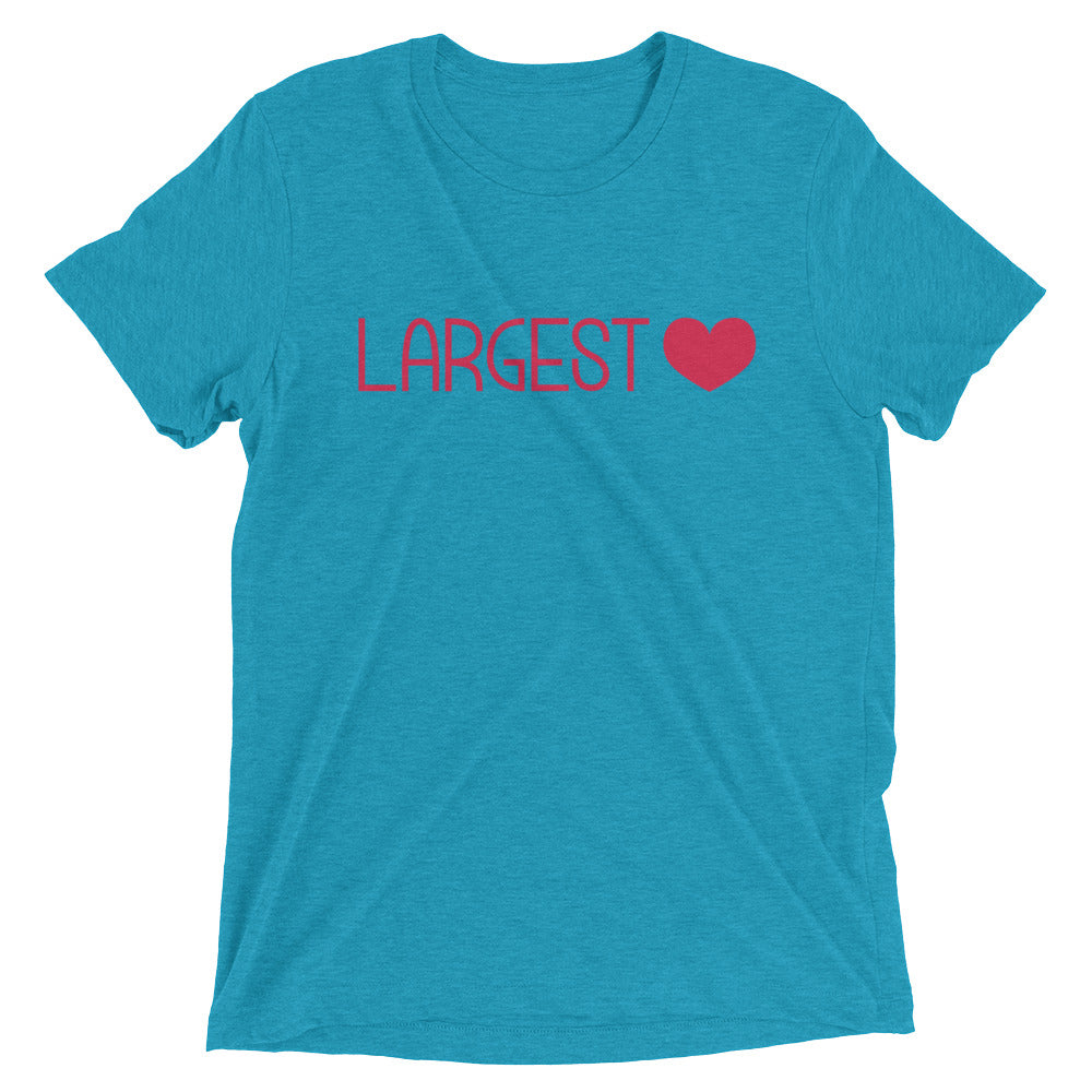 Triblend Short Sleeve T-shirt - Largest Heart