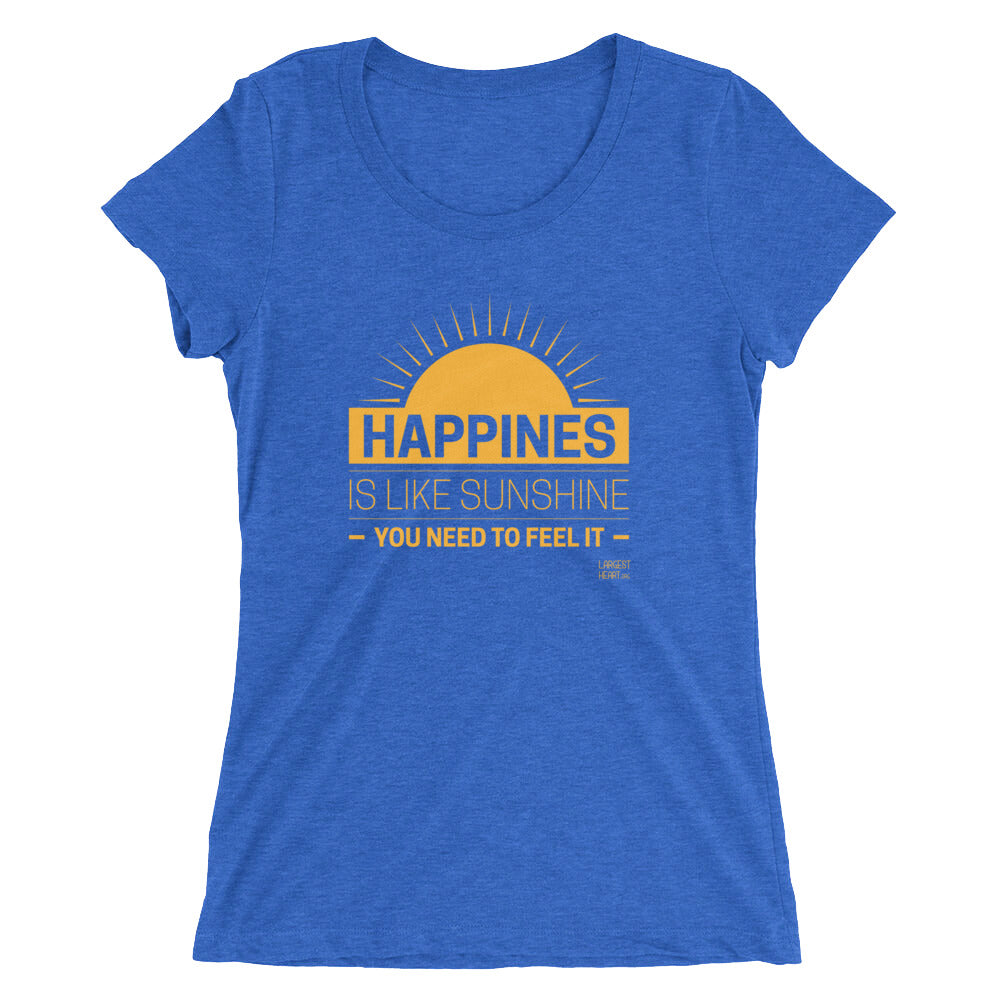 Ladies' short sleeve t-shirt - Happiness