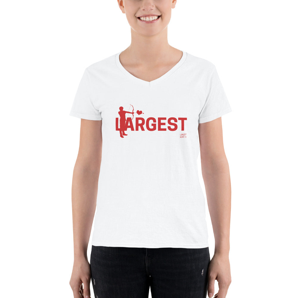 Women's Casual V-Neck Shirt - Arrow