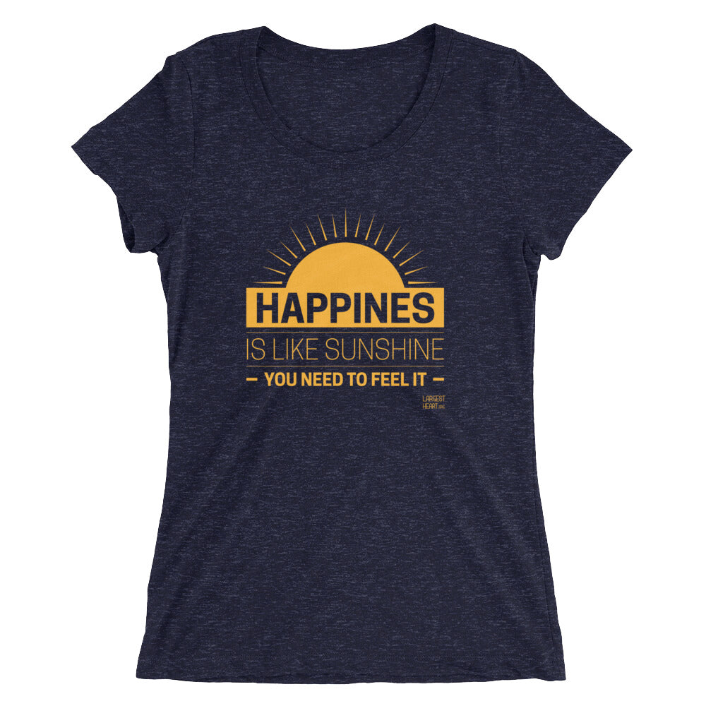 Ladies' short sleeve t-shirt - Happiness