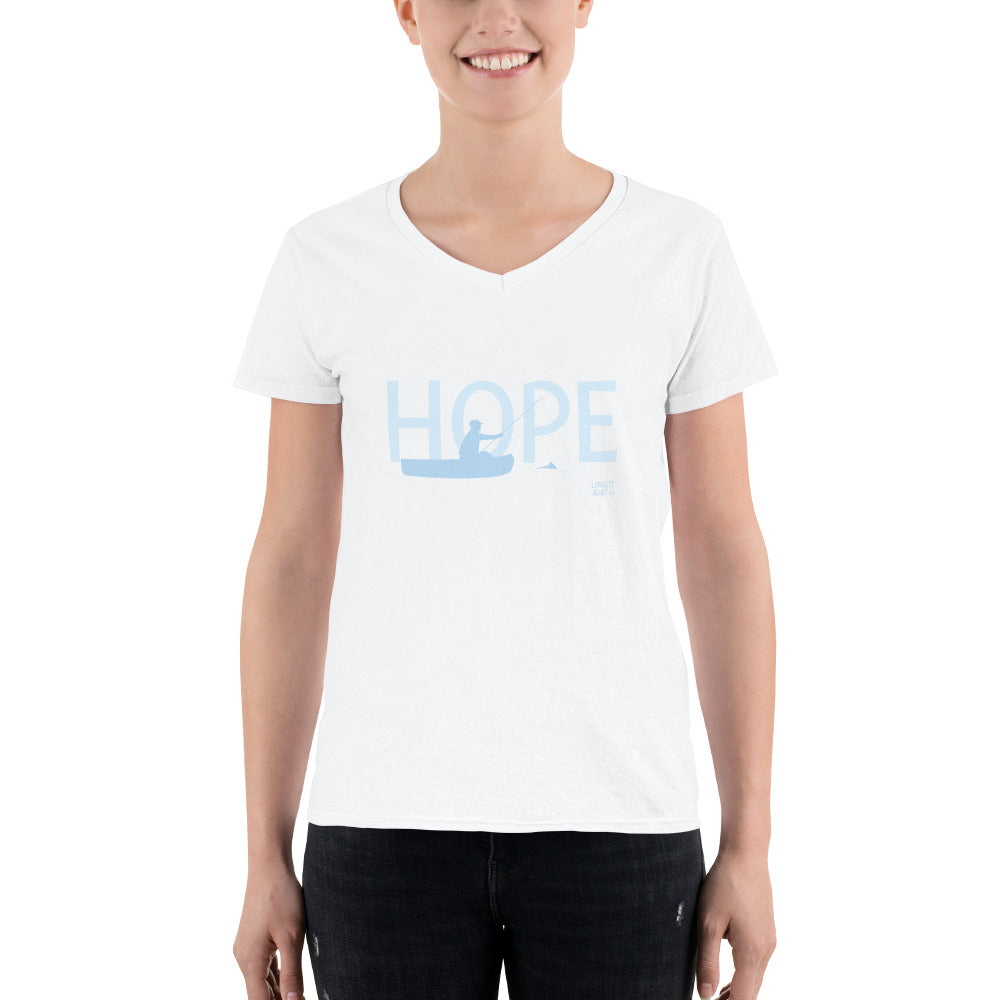 Women's Casual V-Neck Shirt - Hope Canoe