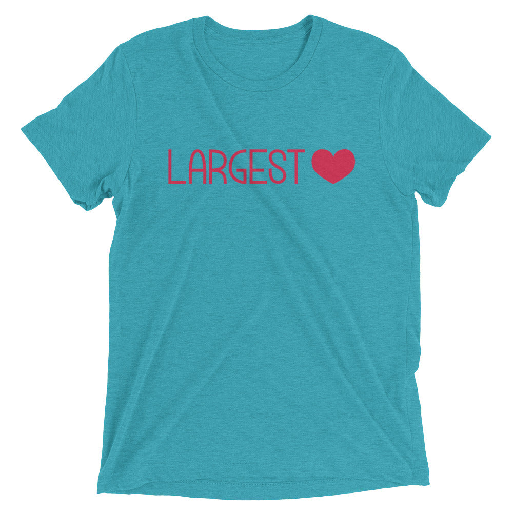 Triblend Short Sleeve T-shirt - Largest Heart