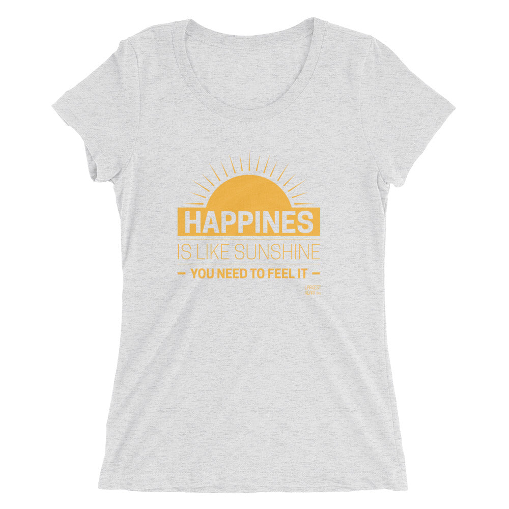 Ladies' short sleeve t-shirt - Happiness