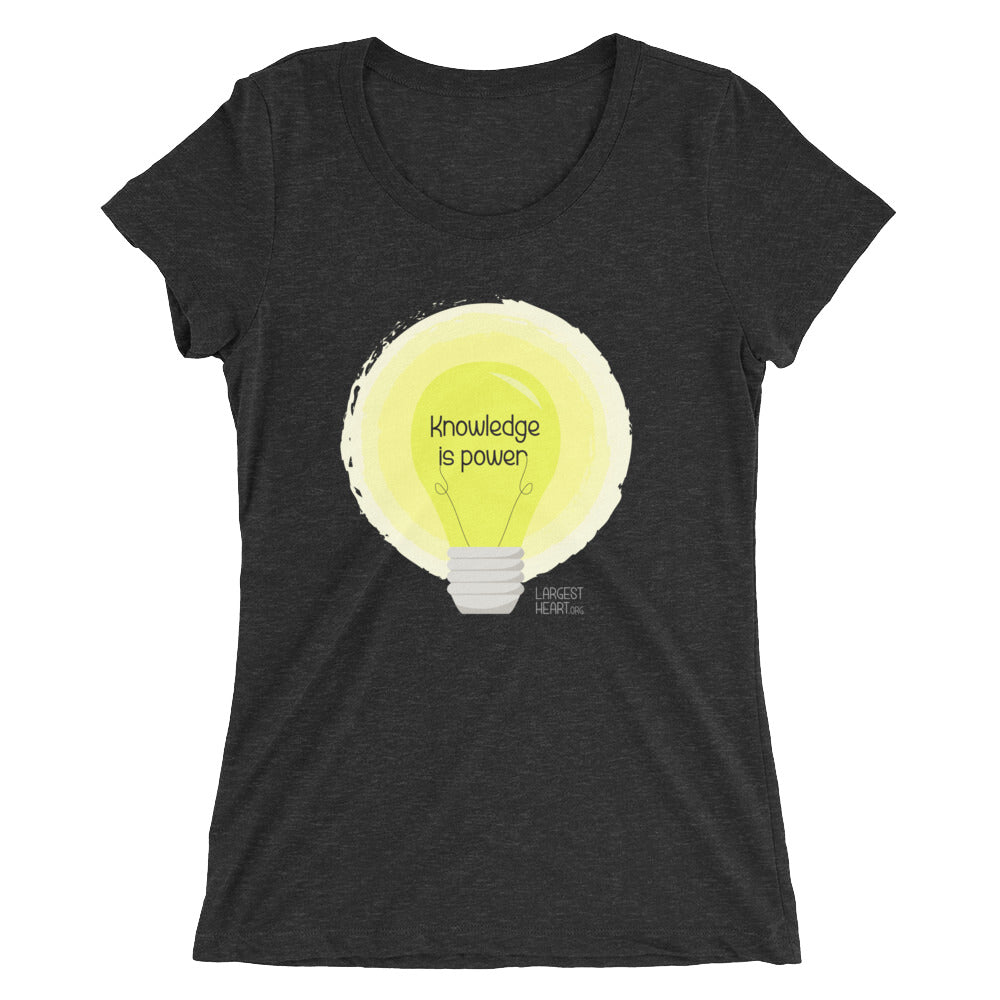 Ladies' short sleeve t-shirt - Knowledge is Power