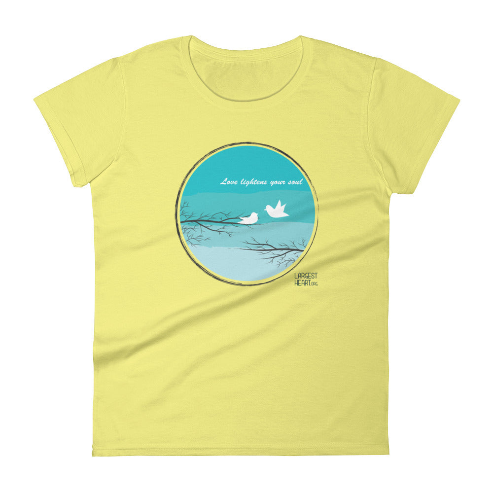 Women's Short Sleeve T-shirt - Love Lightness the Soul