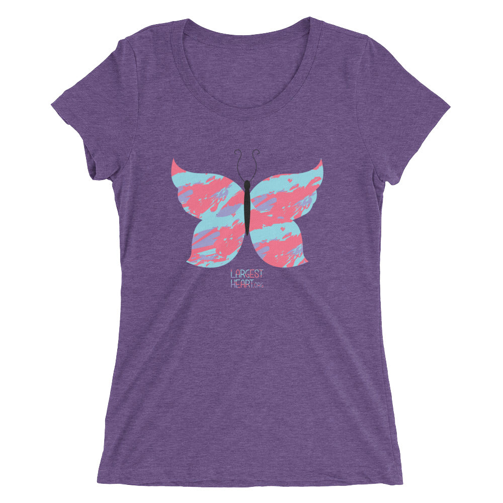 Ladies' short sleeve t-shirt - Butterfly