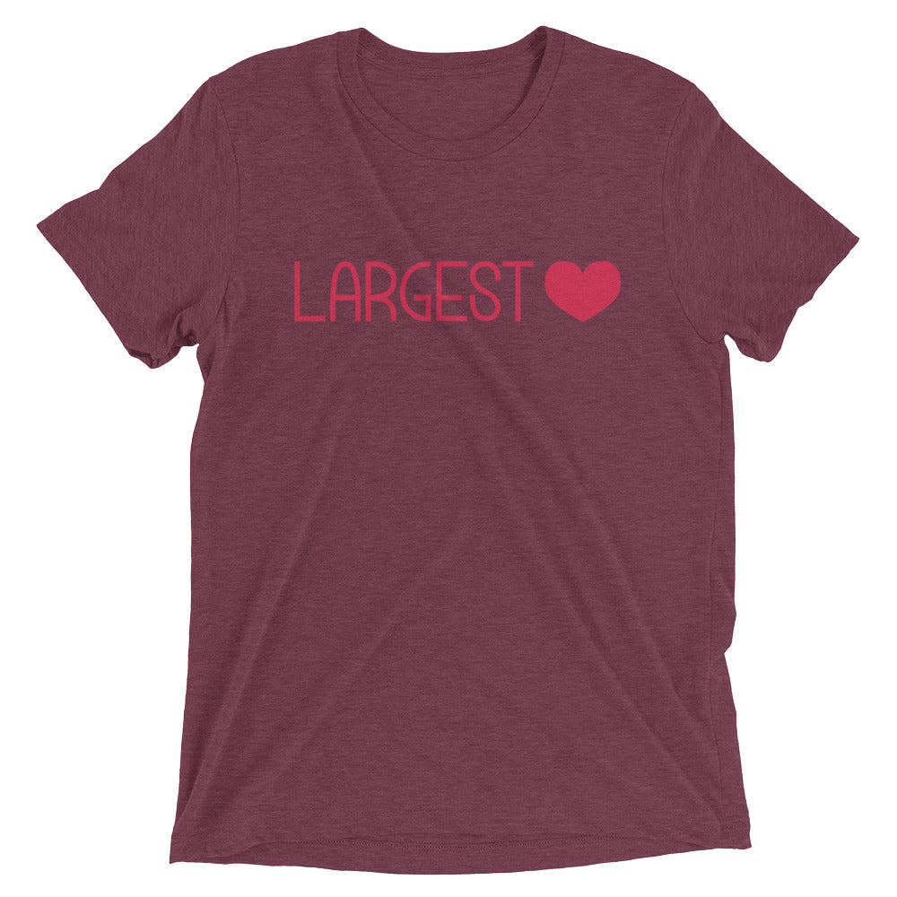 Triblend Short Sleeve T-shirt - Largest Heart