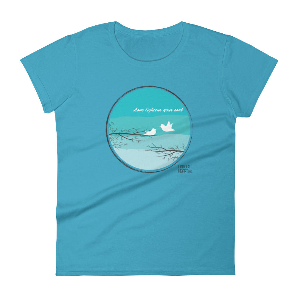 Women's Short Sleeve T-shirt - Love Lightness the Soul