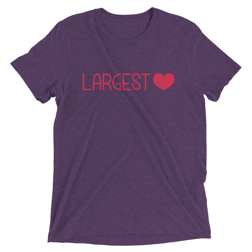 Triblend Short Sleeve T-shirt - Largest Heart