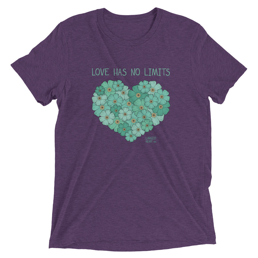Triblend Short Sleeve T-shirt - Flower