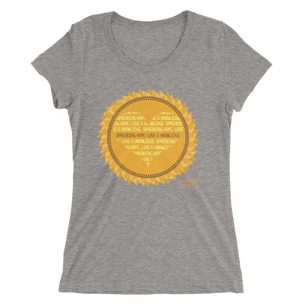 Ladies' short sleeve t-shirt - Sunflower