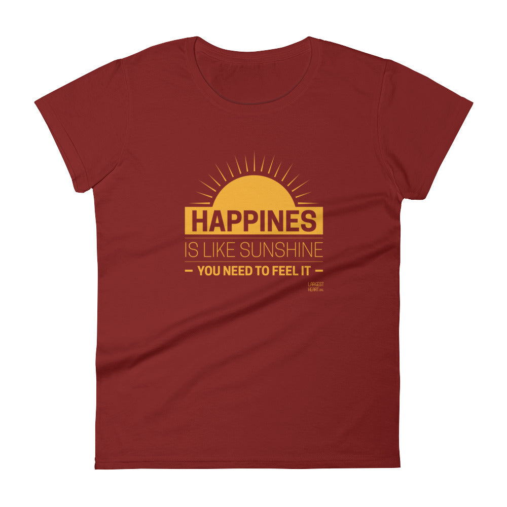 Women's Short Sleeve T-shirt - Happiness