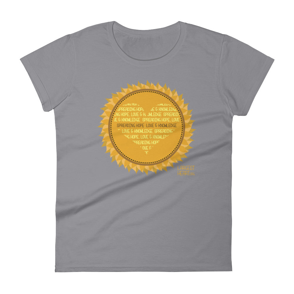 Women's Short Sleeve T-shirt - Sunflower