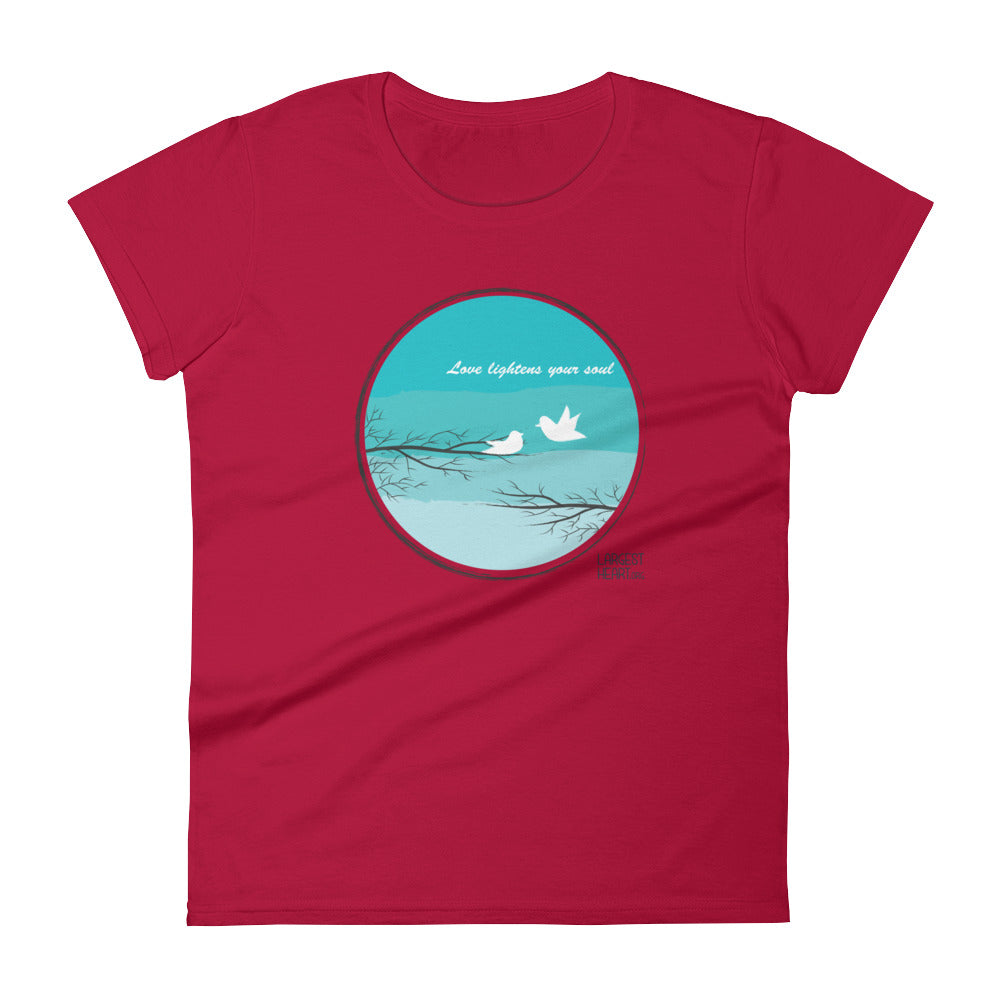 Women's Short Sleeve T-shirt - Love Lightness the Soul