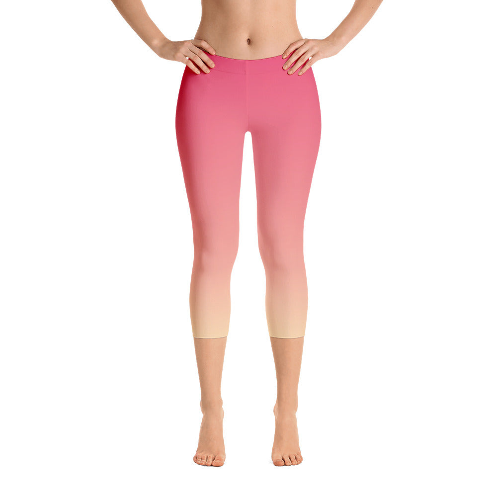 Capri Leggings - Pinky