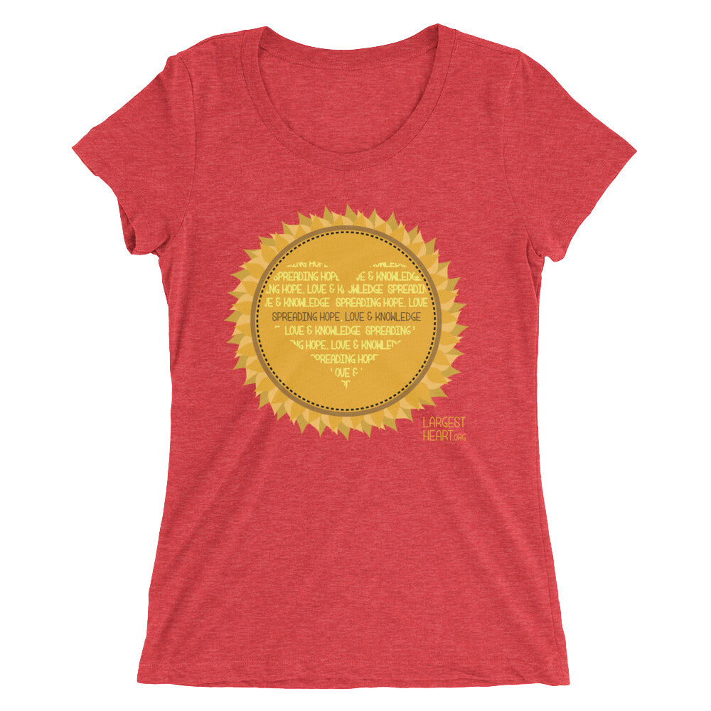 Ladies' short sleeve t-shirt - Sunflower