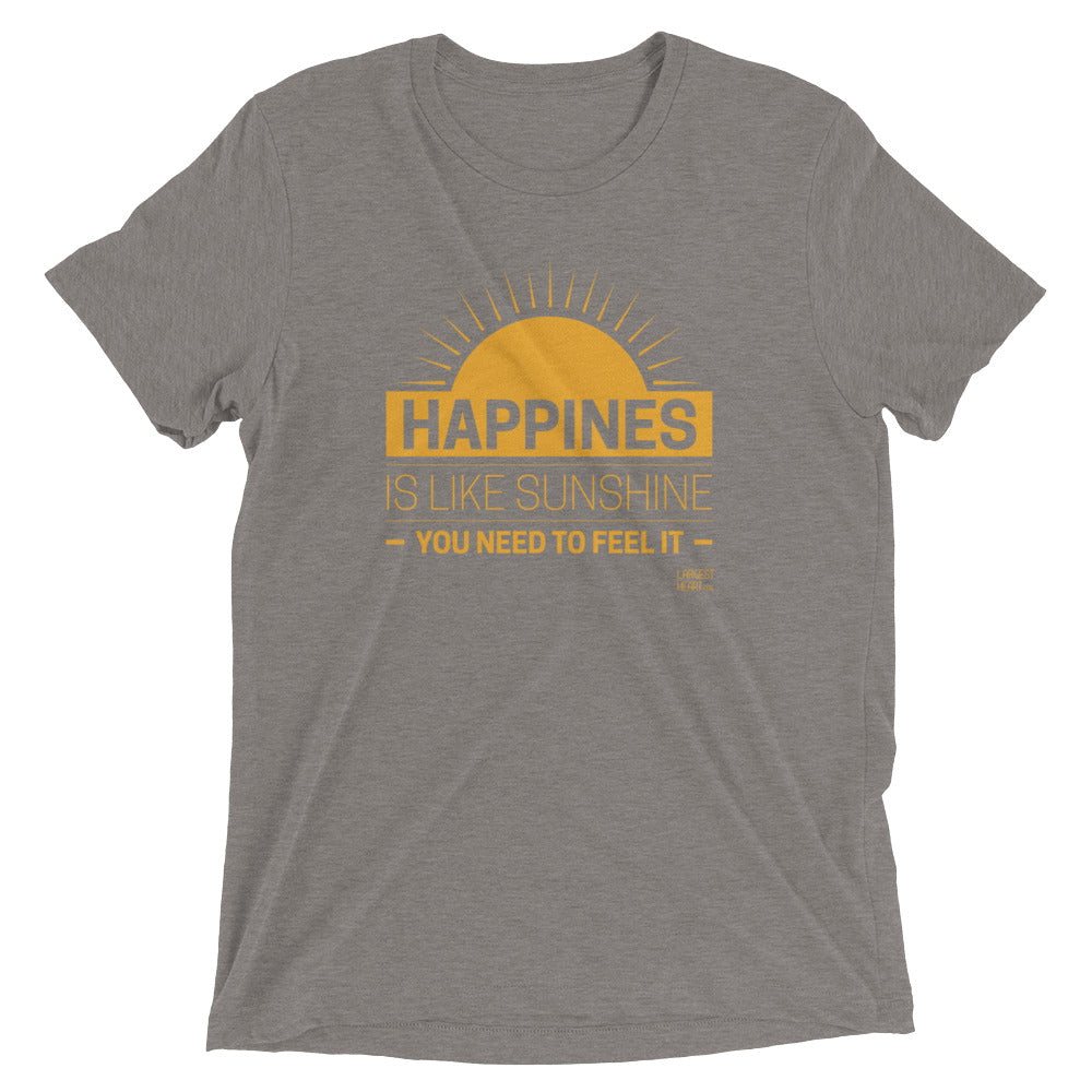 Triblend Short Sleeve T-shirt - Happiness