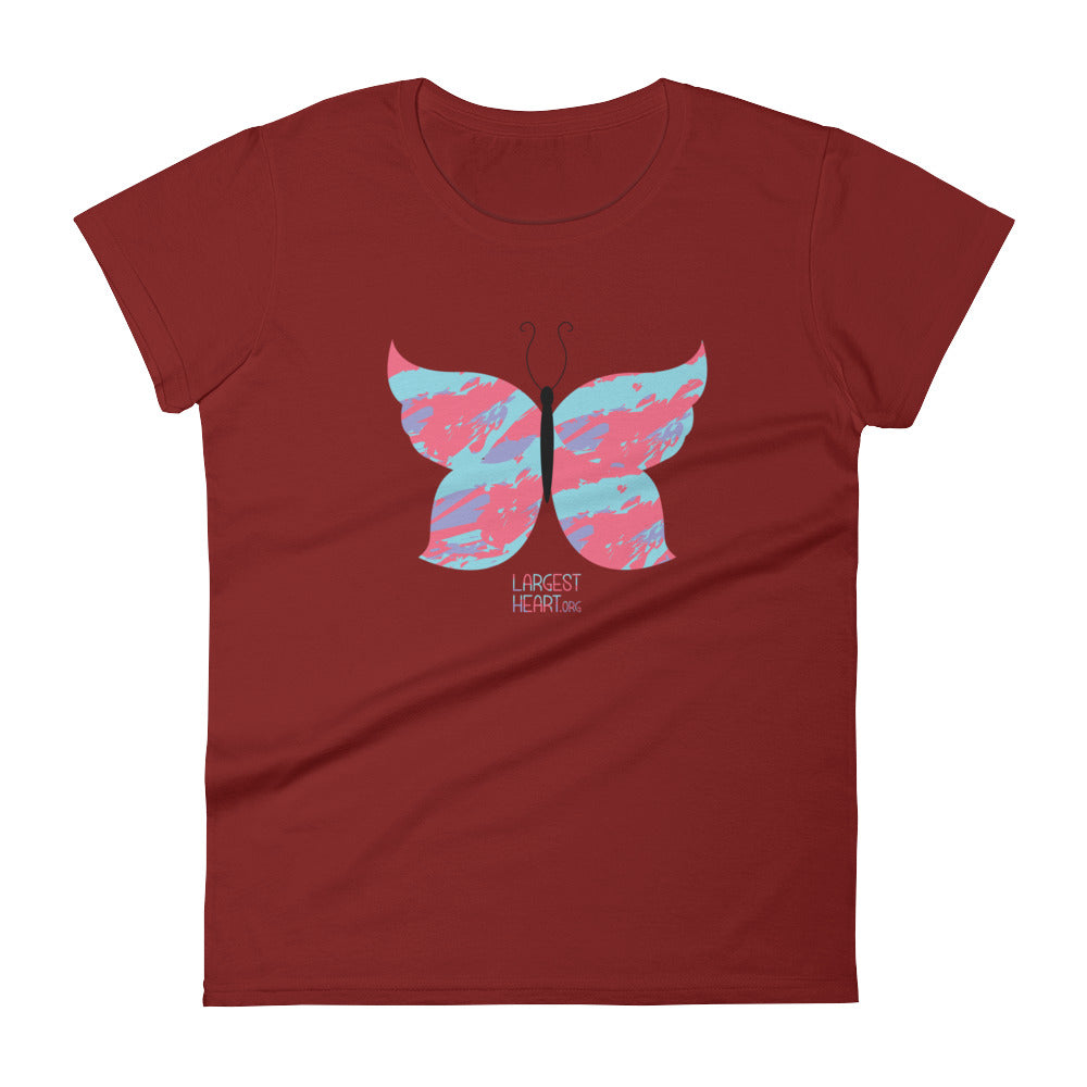 Women's Short Sleeve T-shirt - Butterfly