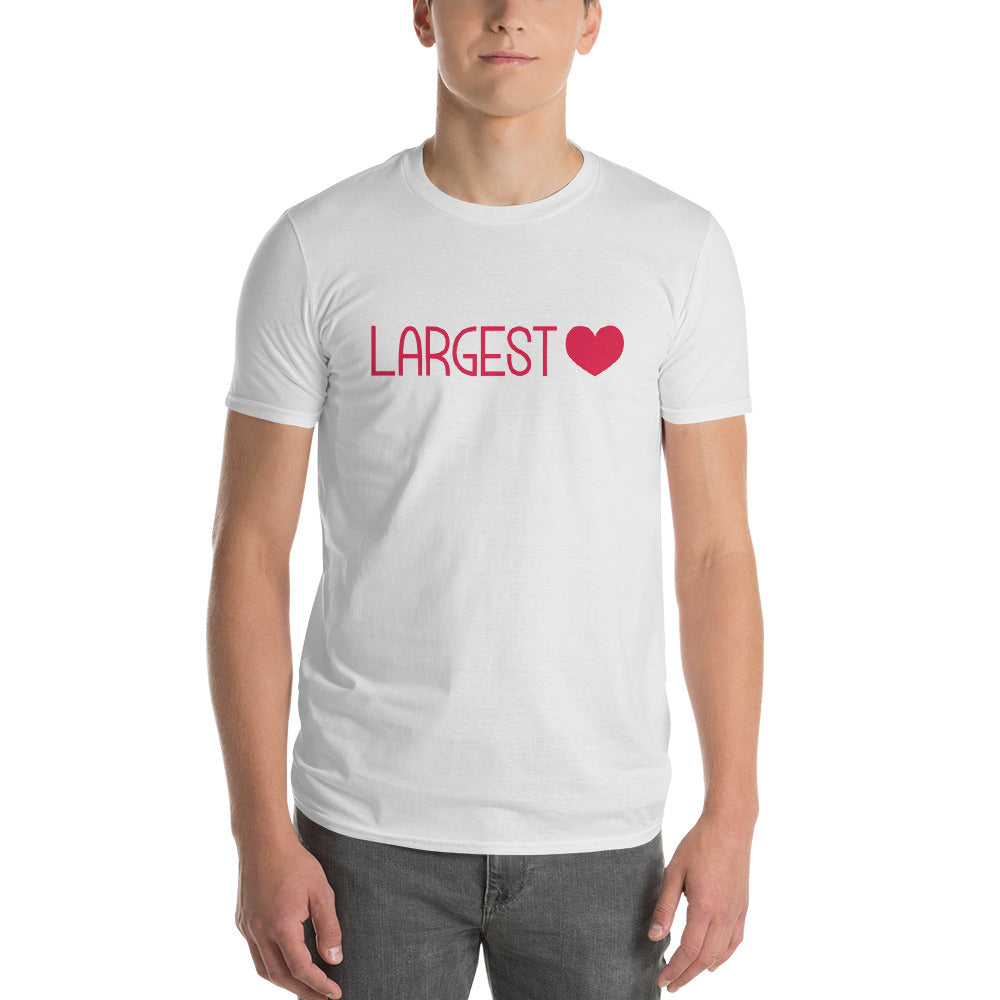 Men's Short Sleeve T-Shirt - Largest Heart