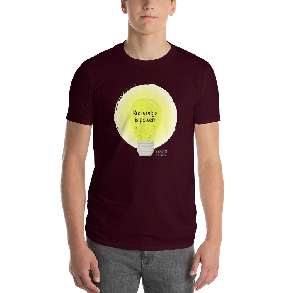 Men's Short Sleeve T-Shirt - Knowledge is Power