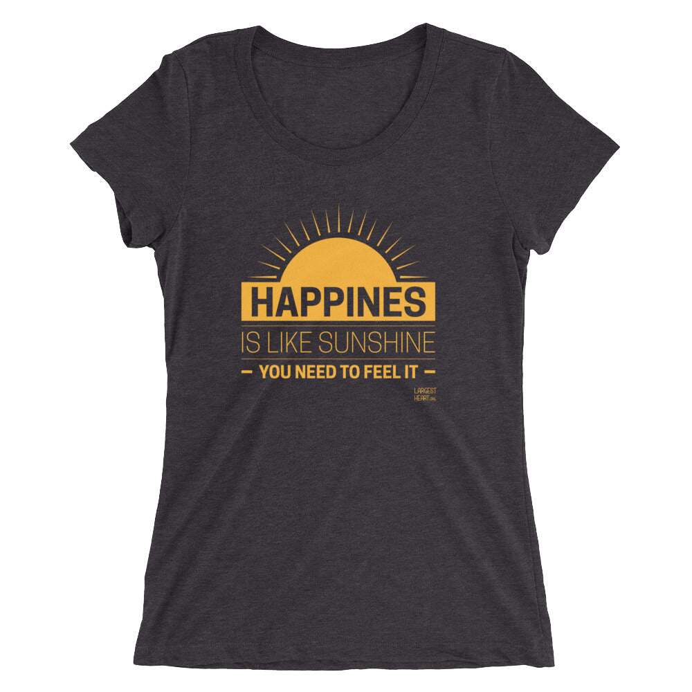 Ladies' short sleeve t-shirt - Happiness