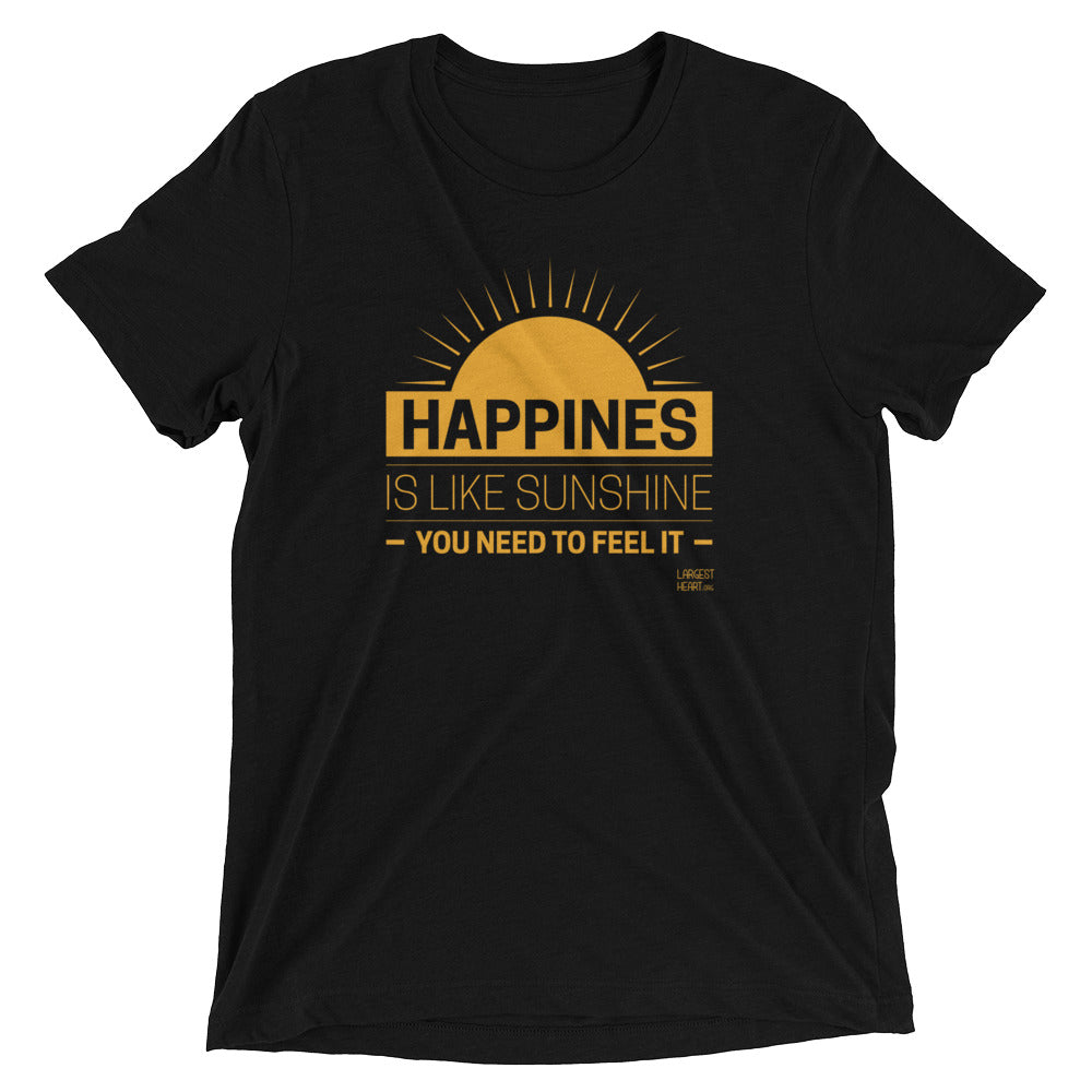Triblend Short Sleeve T-shirt - Happiness