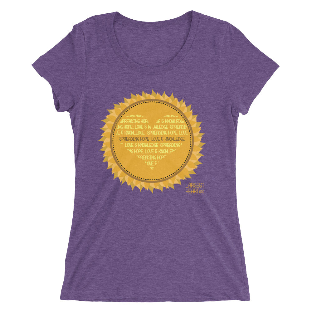 Ladies' short sleeve t-shirt - Sunflower