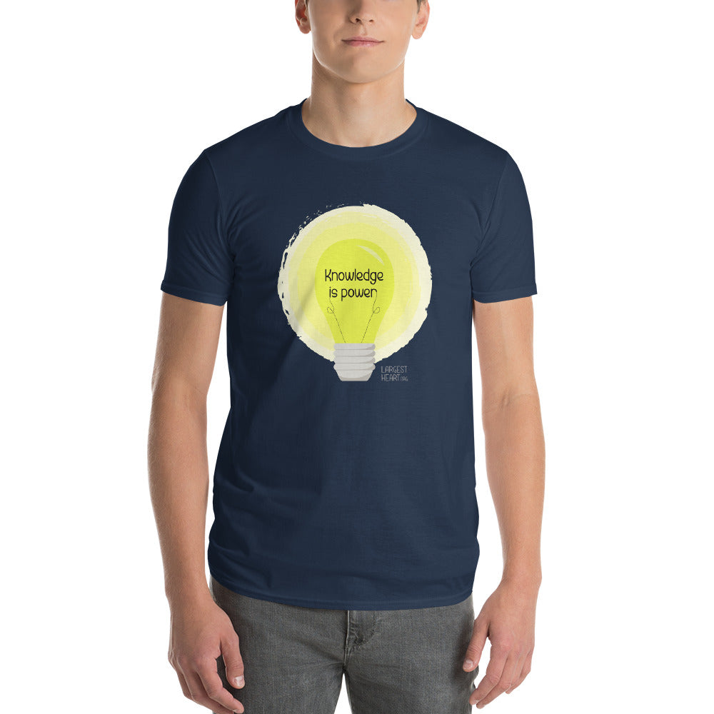 Men's Short Sleeve T-Shirt - Knowledge is Power