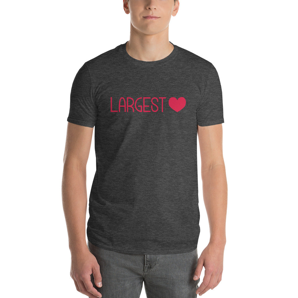 Men's Short Sleeve T-Shirt - Largest Heart