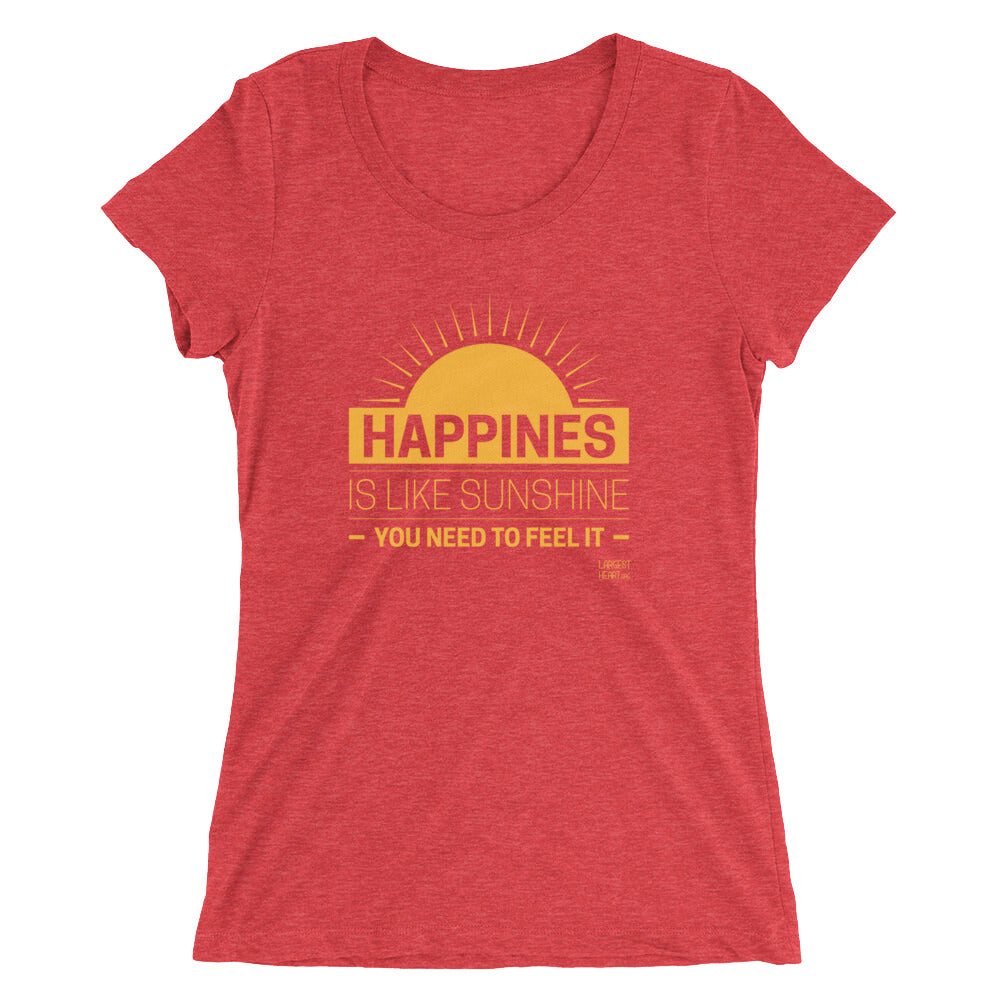 Ladies' short sleeve t-shirt - Happiness
