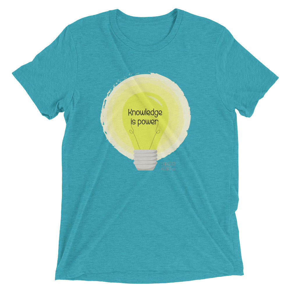 Triblend Short Sleeve T-shirt - Knowledge is Power