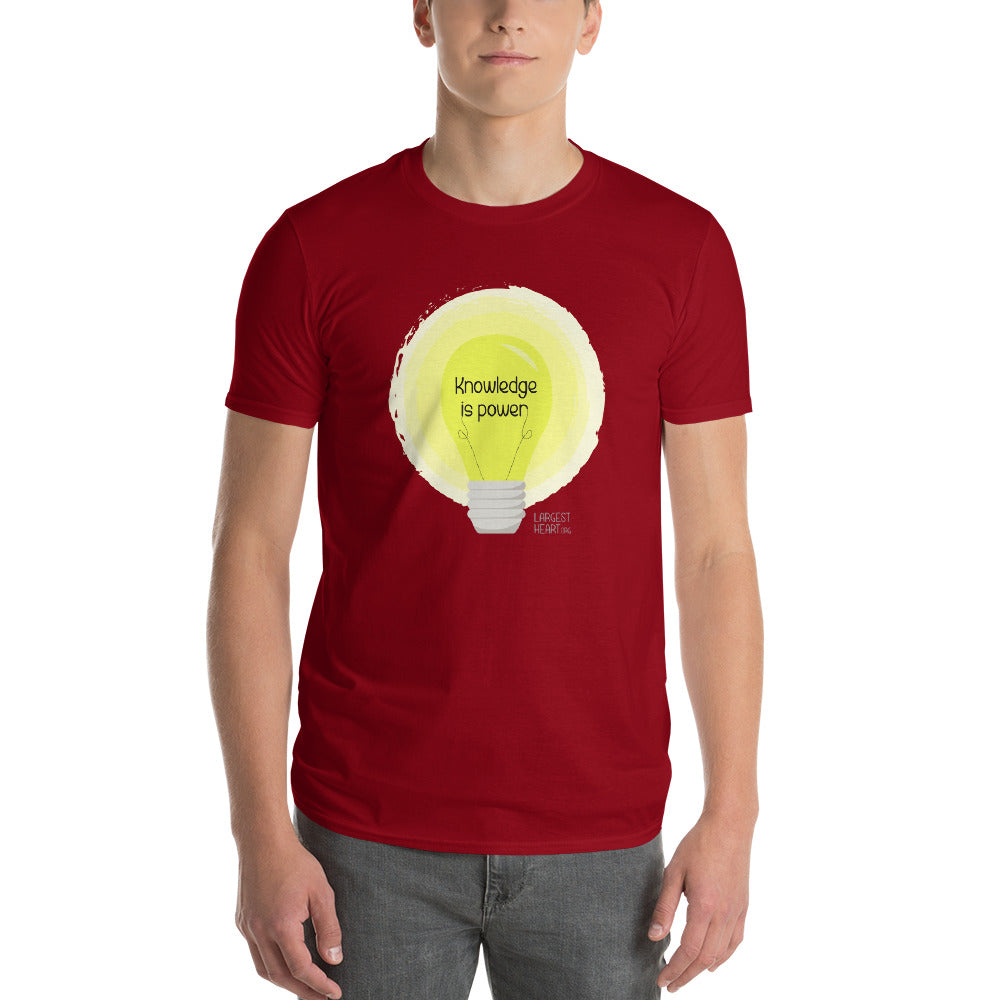 Men's Short Sleeve T-Shirt - Knowledge is Power