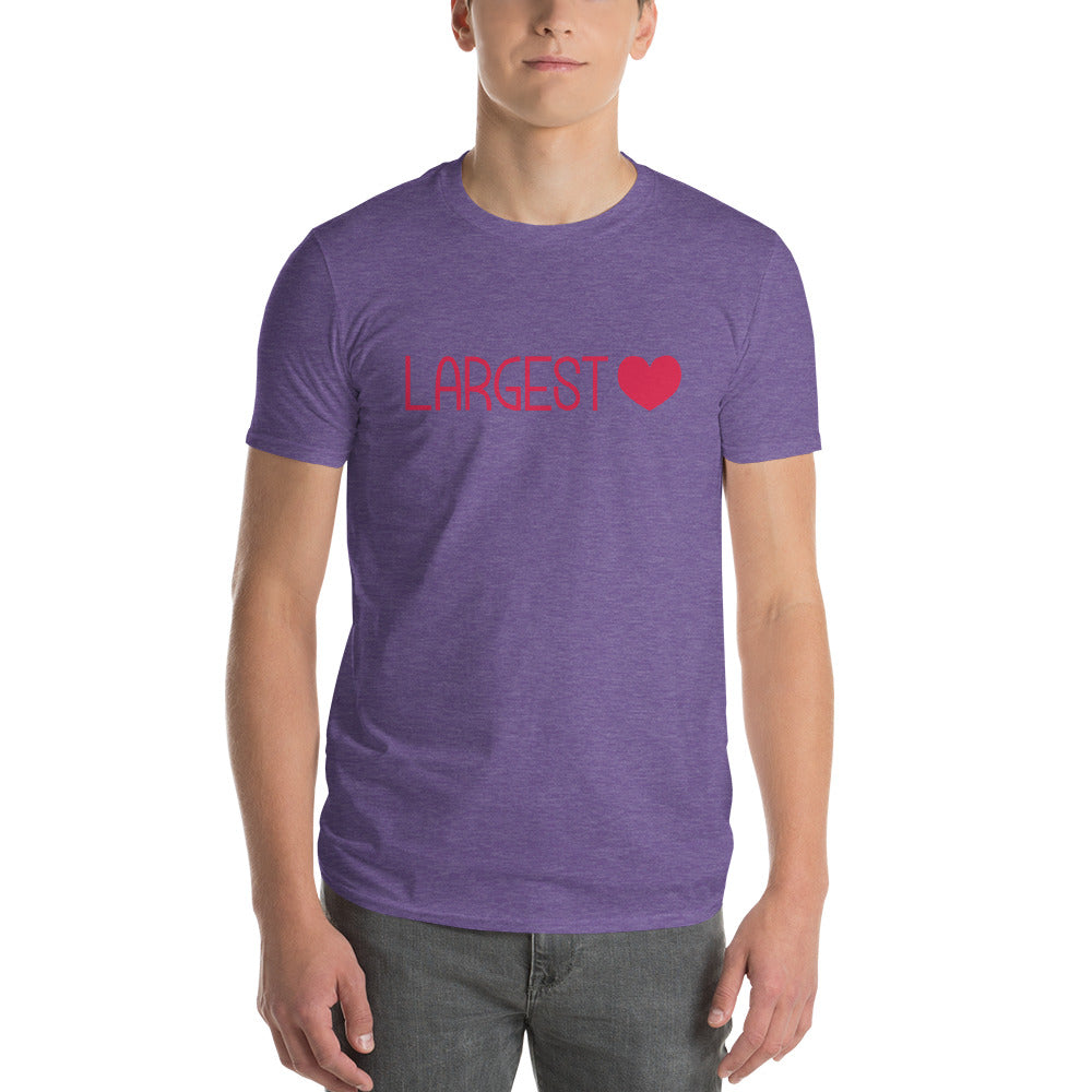 Men's Short Sleeve T-Shirt - Largest Heart
