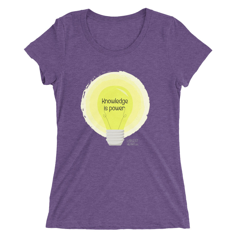 Ladies' short sleeve t-shirt - Knowledge is Power