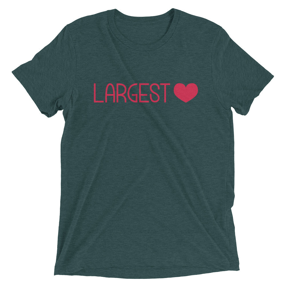 Triblend Short Sleeve T-shirt - Largest Heart