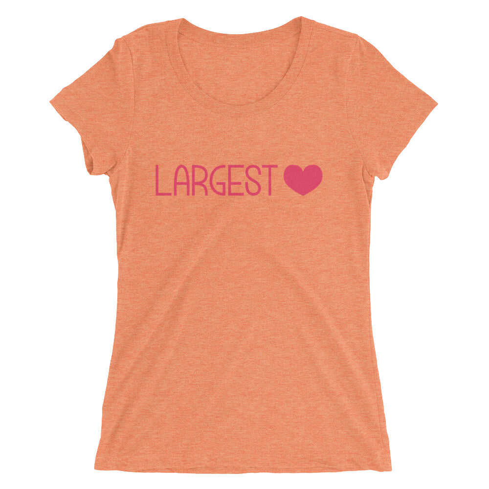 Ladies' short sleeve t-shirt - Largest Heart
