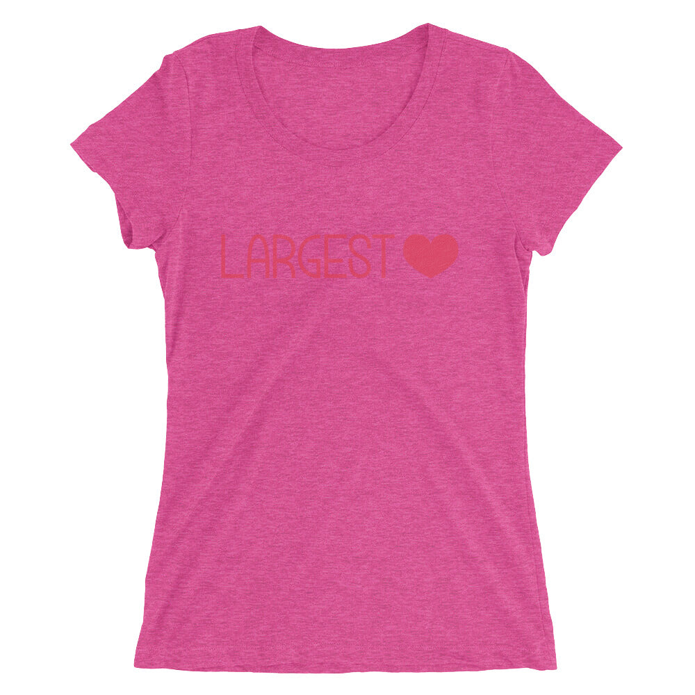 Ladies' short sleeve t-shirt - Largest Heart