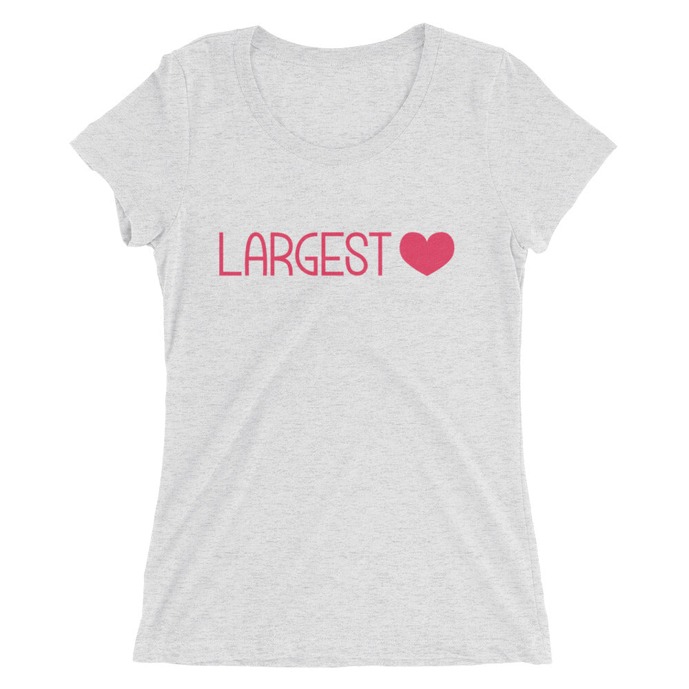 Ladies' short sleeve t-shirt - Largest Heart