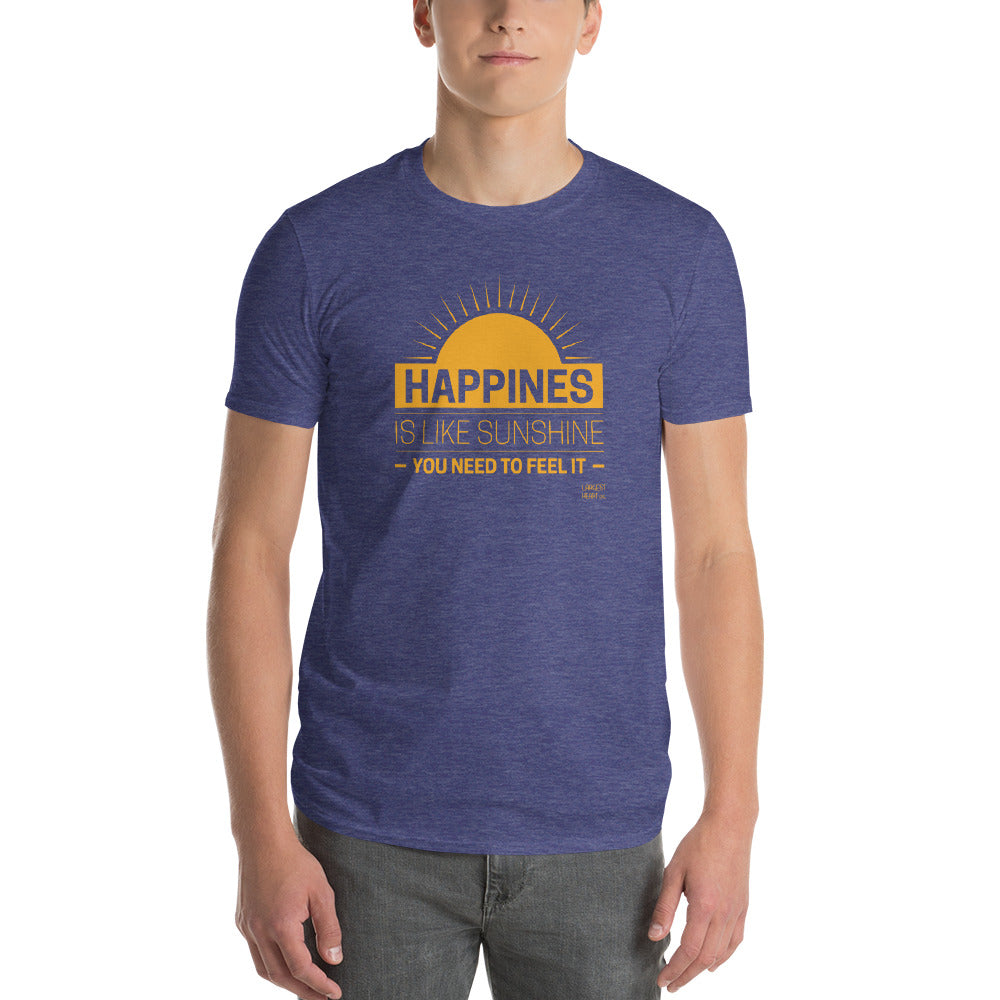 Men's Short Sleeve T-Shirt - Happiness