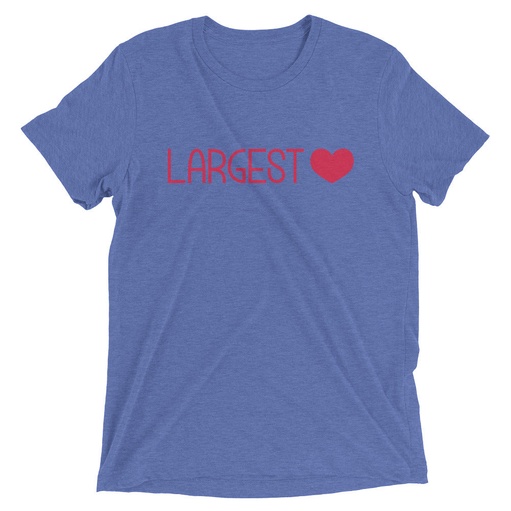 Triblend Short Sleeve T-shirt - Largest Heart