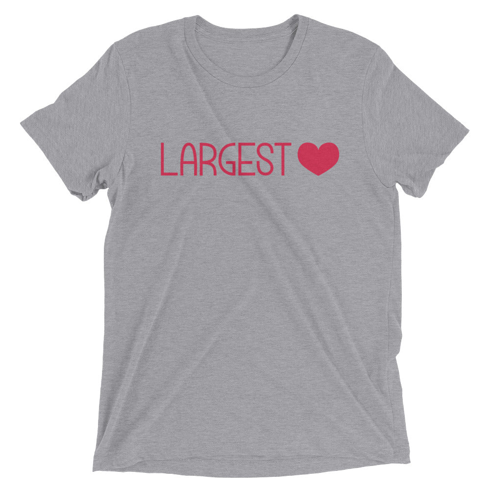 Triblend Short Sleeve T-shirt - Largest Heart
