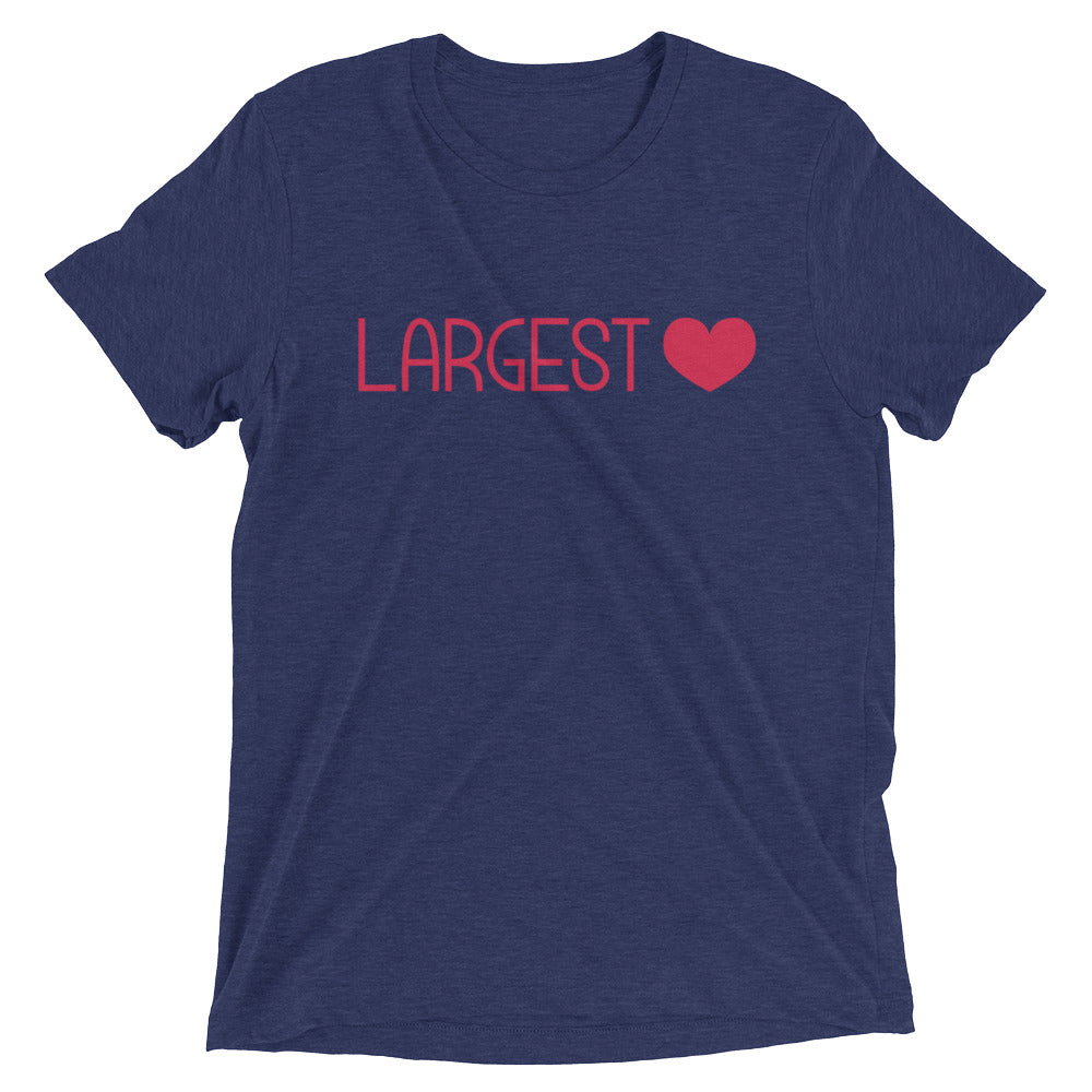 Triblend Short Sleeve T-shirt - Largest Heart